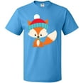 thumbnail image 3 of Inktastic Cute Fox, Fox With Hat And Scarf, Orange Fox T-Shirt, 3 of 5
