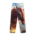 thumbnail image 3 of Fotbe Ferocious Dragon Fury Men's Pajama Pants,Sleepwear Pants,Pj Bottoms Drawstring And Pockets-, 3 of 7