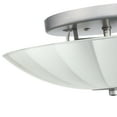 thumbnail image 5 of Hukoro 2 lights semi flush ceiling lamps with silver finish , Silk Screen shade2*E26, 5 of 5