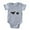 Heather Gray, variant on - African Gray Parrots - Cute Infant Baby Football Bodysuit
