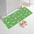 thumbnail image 2 of Green Dinosaur Silhouette Pattern Bathroom Rugs Mat,Non Slip Microfiber Bathroom Rug,Rubber Backing,Soft Bathroom Mats for Bathroom Floor,Tub and Shower,60x24in(150x60cm), 2 of 5