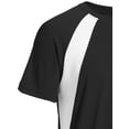 thumbnail image 2 of Expert Brand USA-Made Men's Oxymesh™ Athletic Colorblock Crewneck T-Shirt, Black/White, 2XL, 2 of 2