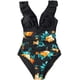 thumbnail image 1 of Traje de baño de una pieza con cuello en V para mujer con cordones y volantes Namotu CZYD-SY69-11, 1 of 5