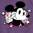 thumbnail image 3 of Disney - Mickey & Friends - Peace Sign - Checkered Background - Toddler And Youth Girls Short Sleeve Graphic T-Shirt, 3 of 5