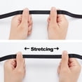 thumbnail image 5 of 1 bag 54.6 Yards Black Elastic Strap 0.19" Width Frosted Elastic Band TPU High Flexibility Elastic Band Elastic Shoulder Strap Bra Tape for DIY Shoulder Bra Clothes Sewing Project, 5 of 8