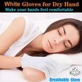 thumbnail image 5 of White Cotton Glove 24 Pieces, Washable Cotton Glove Eczema, Spa Moisturizing Glove for Sleeping, One Size Fit Most Overnight Moisturizing Glove (12 Pairs), 5 of 5