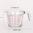 thumbnail image 3 of Food Grade Heat Glass Measuring Cup Graduated Milk Cups Precise Graduation Microwave For Baking & Cooking Glass&Bottle Clear 15.5X9CM, 3 of 6