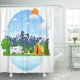 thumbnail image 1 of ABPHQTO Lugar de campamento en la montaña Lago Bosque Camping Paisaje Rv Cortina de ducha 152x180 cm ABPHQTO PKNMT60x72Shower-6530, 1 of 2