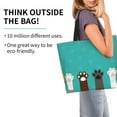 thumbnail image 2 of Naloa Cute Cat Paw And Dog Tote Bag for Women Large Capacity Shoulder Bag for College Work Travel Shopping, 2 of 8