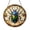 Acrylic 3.5 Inch, variant on Art Nouveau Beetle Stained Glass Style Suncatcher Window Hanging, Decorative Insect Round Glass Art Panel, Vintage Inspired Window Decor
