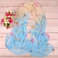 thumbnail image 2 of Fashion Women Long Soft Scarf Wraps Sunscreen Chiffon Butterfly Floral Shawl, 2 of 9