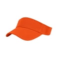 thumbnail image 2 of Sports Sun Visor Hats Athletic Cotton Adjustable Cap for Women and Men Orange, 2 of 5