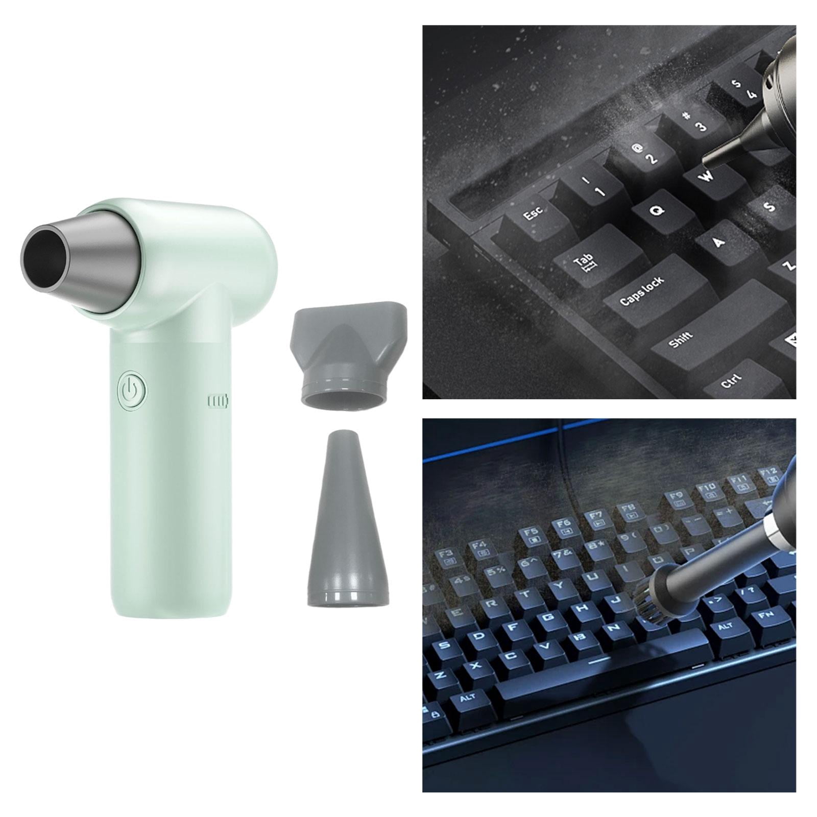 Tongina Cordless Hair Dryer Blow Dryer Household Fast Drying 3 Mouthes Portable Engine Fan Powerful Blow Dryer for Keyboards green