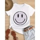 thumbnail image 1 of 1 PCS New Summer Gn PinkT Shirt with leopard Smile Face Short Sleeved 100% Cotton T-Shirt, Perfect for outdoor, Perfect for outdoor, 1 of 6