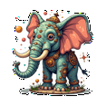 thumbnail image 3 of cartoon Elephant theme Stickers, Waterproof Elephant theme Sticker for Water Bottle Laptop Phone Cases Planner Skateboard Luggage Helmet Party Favor Decor, Ideal for Adults Teens Teacher Rewards, 3 of 9