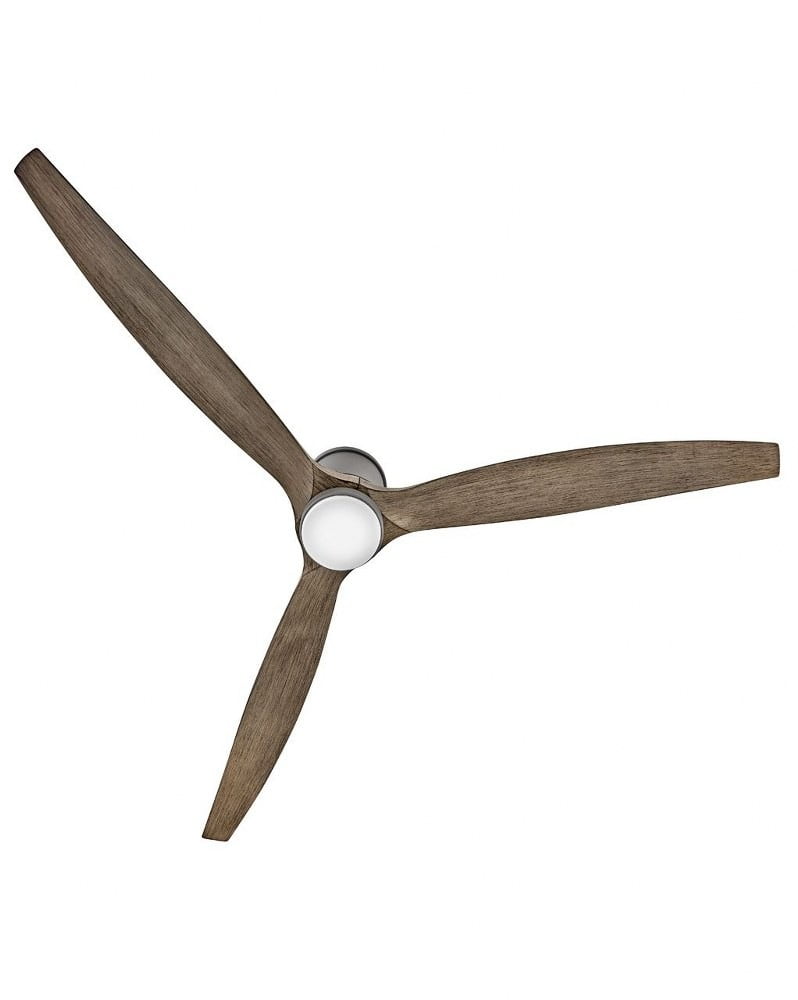 Hinkley Lighting - Hover Flush - 3 Blade Ceiling Fan with Light Kit In Modern