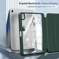 thumbnail image 3 of Case for iPad (A16) 11th Generation 11 Inch 2025, iPad 10th Generation Case 10.9 Inch 2022 with Pencil Holder,Slim Protective Cover with Clear Back Shell,Auto Wake/Sleep, Midnight Green, 3 of 15