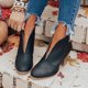 thumbnail image 1 of Zapatos informales cómodos de estilo británico de cuero con punta redonda para mujer a la moda, zapatos de tacón alto Wmkox8yii  hfjk491, 1 of 5