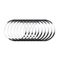 thumbnail image 4 of Seitruly Paquete de 10 pulseras de silicona, decoraciones de moda flexibles, accesorios para juegos de rol, dijes, regalos para bares, discotecas, fiestas doce 5piezas, 4 of 5