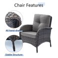 thumbnail image 6 of POCASSY Outdoor Wicker Club Accent Chairs with Cushion, Outdoor Furniture Set Patio Chairs for Porch Deck Balcony, Gray, 6 of 8