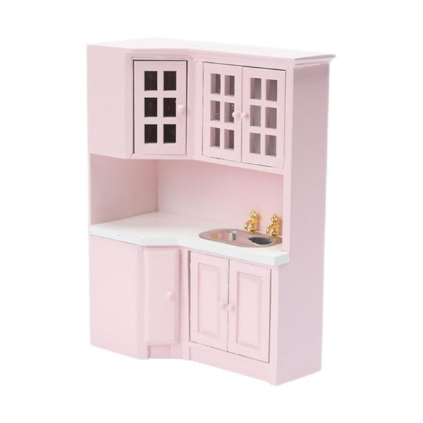 1/12 maison de poupée armoires de cuisine Miniature maison de poupée  accessoires décoration maison de poupée meubles de cuisine pour salle à  manger cuisine décoration 
