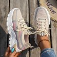 thumbnail image 7 of Stralyhd Walking Shoes Women Non Slip Running Breathable Shoes Athletic Slip on Rubber Sneakers Mesh Workout Sports Light Gray 42, 7 of 7