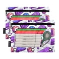 thumbnail image 2 of Football Basketball Shoes 2 Pack Pencil Pouch for 3 Ring Binder Smooth Zipper Folders with Pockets Clear Window Pencil Case, 2 of 6