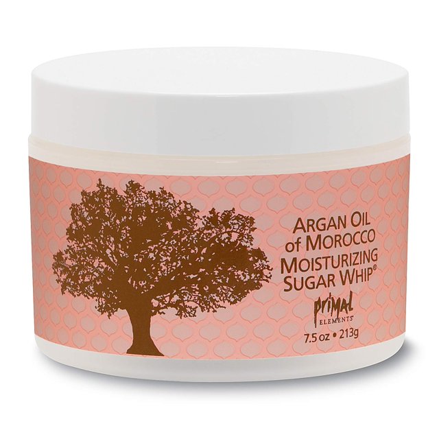 Primal Elements Látigo de azúcar con aceite de argán marroquí, 10 onzas