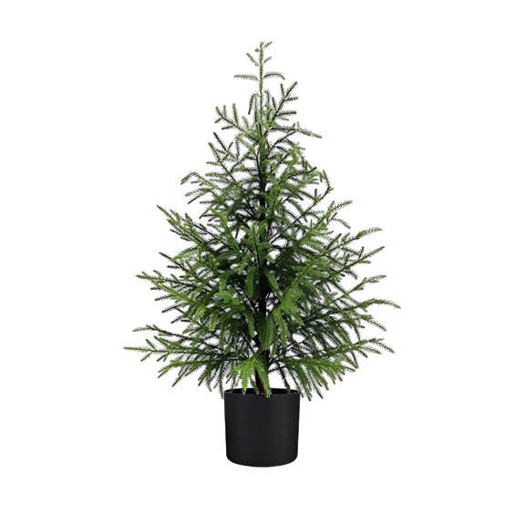 XIBUFE 2026 New Artificial Norfolk Pine Tree,3FT Faux Christmas Tree outdoor christmas trees for porch(35Inch)