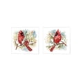 thumbnail image 1 of Great Art Now The Cardinal by Melissa Wang 2 Piece Canvas Art Set Each 14W x 14H, 1 of 3