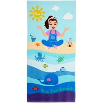 Ms. Rachel Kids Cotton Beach Towel, 28" X 58"