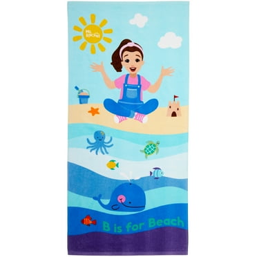 Ms. Rachel Kids Cotton Beach Towel, 28" X 58"