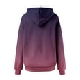 thumbnail image 4 of Chiccall Womens Oversized Gradient Hoodies Fall Casual Long Sleeve Loose Fit Hooded Sweatshirts with Pocket, 4 of 5