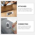 thumbnail image 3 of 2pcs Sectional Couch Connector Furniture Joint Snap Sofa Replacement Accessories, 3 of 9