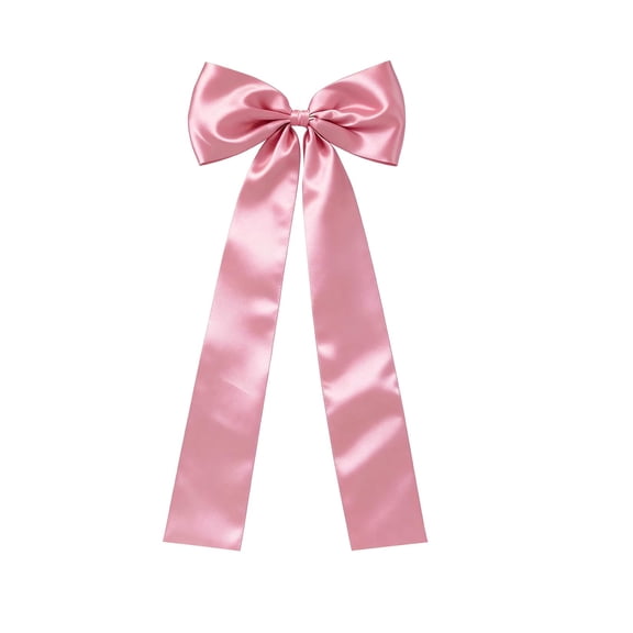 Giant Christmas Tree Topper Bow, 23.6" x 87" Extra Large Satin Ribbon Tree Topper for Xmas Decor, Big Holiday Wreath Bows for Home, Party, Wedding, Car & Fireplace Mantel Decorations