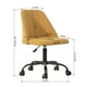 thumbnail image 5 of Silla de Oficina FurnitureR Tela BONE Amarillo, 5 of 5