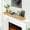 Natural Wood#6, variant on Indoor Fireplaces Fireplace Mantel,72" Wood Floating Fireplace Shelves,Wall Mounted Wooden Display Shelving,Handcrafted Wood Brack,Natural Mantels Over Fireplace,72" x 8" x 6"-Clear Varnished Natural