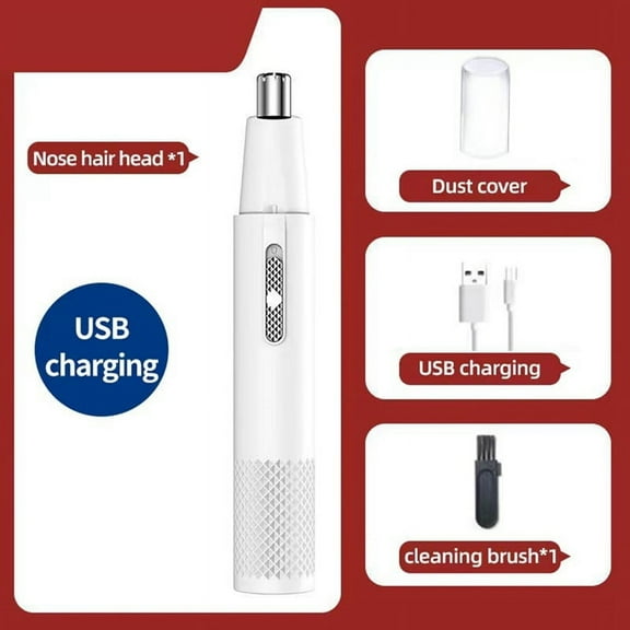Electric Nose Hair Trimmer for Men USB Rechargeable Ear Nose Hair Trimmer Professi G20963