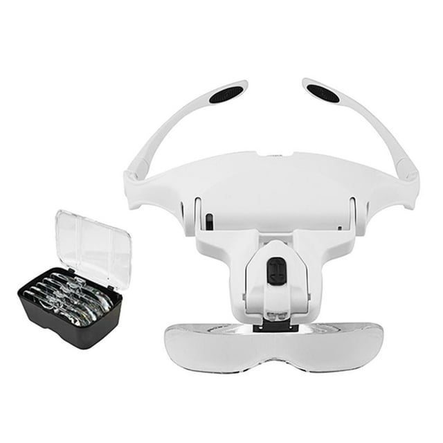 Lámpara de Luz LED Sunnimix Lupa de Cabeza 220x145x80mm 5 Lentes Brillante