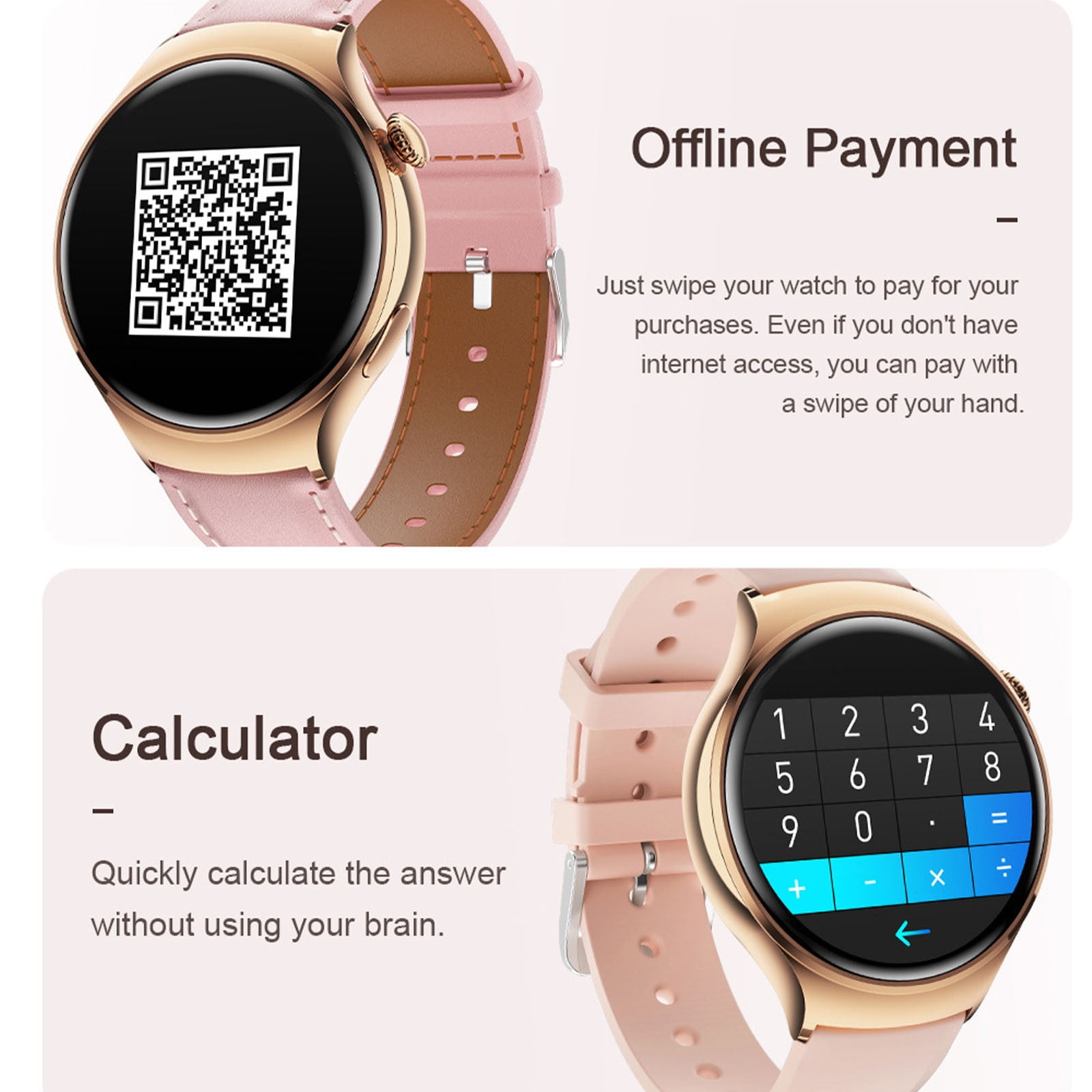 AZXY Smart Watch,Smartwatch,Fitness Smart Watches,Smart Watches for Men,Waterproof Cheap Bluetooth Smart Watch for Women Android Clearance,Gold