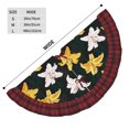 thumbnail image 3 of Sigee Lilies Flowers for Christmas Decoration Tree Skirt Christmas Plaid Tree Skirt,Christmas home decor Holiday Tree Skirt Fits TChristmas Tree-36", 3 of 6