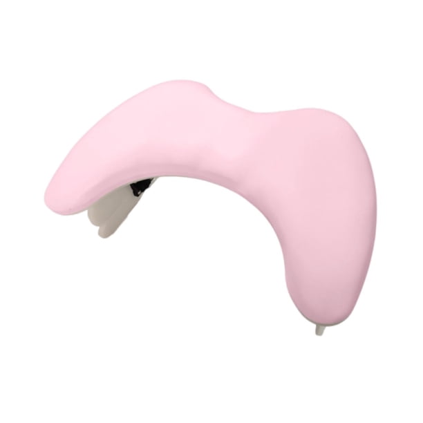 Almohada de apoyo para el brazo para manicura, cojín plegable de cuero PU para salón de uñas. Rosa sin soporte