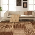thumbnail image 5 of Modern Geometric Patchwork Power-Loomed Indoor Area Rug, 8' x 10', Taupe by Blue Nile Mills, 5 of 6