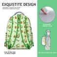 thumbnail image 5 of Cute Kawaii Backpack with Avocado Illustration, Lightweight Travel Bag with Fresh Fruit Design for Avocado Lover, 5 of 6