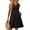 Black, variant on Summer A-Shaped Dresses For Women Solid Round Neck Sleeveless Fishnet Hollow Out Beach Sundresses For Female Vacation Dresses Commuting Female Evening Dress White M