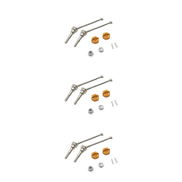 Ounissouiy Kit de acoplador de eje de transmisión delantero 1:12 reemplazo de piezas de vehículo de coche de Control remoto para Wltoys 12423 Type1 NO1