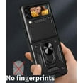 thumbnail image 3 of Phone Case for Samsung Galaxy Z Flip 4 with Slide Camera Window, Heavy Duty Protection Phone Cover Case with Ring Kickstand for Samsung Galaxy Z Flip 4      Blue, 3 of 8