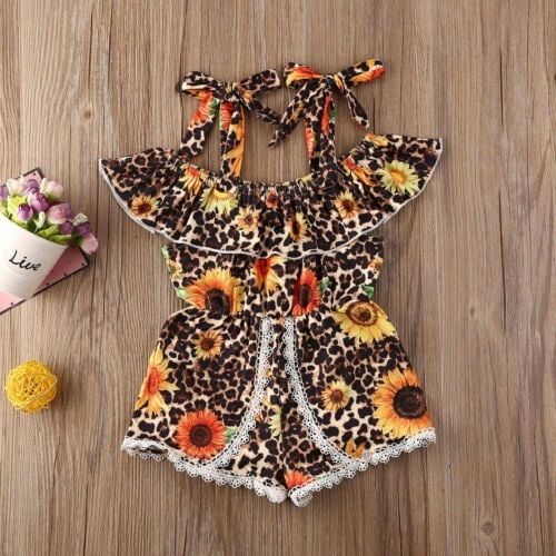 kids leopard print jumpsuit