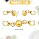 thumbnail image 5 of 10 Pieces Locking Magnetic Jewelry Clasps Round Magnetic Lobster Clasps Locking Closures Bracelet Necklace Clasps Extender for Jewelry Bracelet Necklace Making, 0.3 Inch (Gold), 5 of 5
