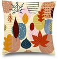 thumbnail image 1 of Awkward Styles Leaves Decorative Pillow Covers Autumn Print Throw Cushion Case, 1 of 2